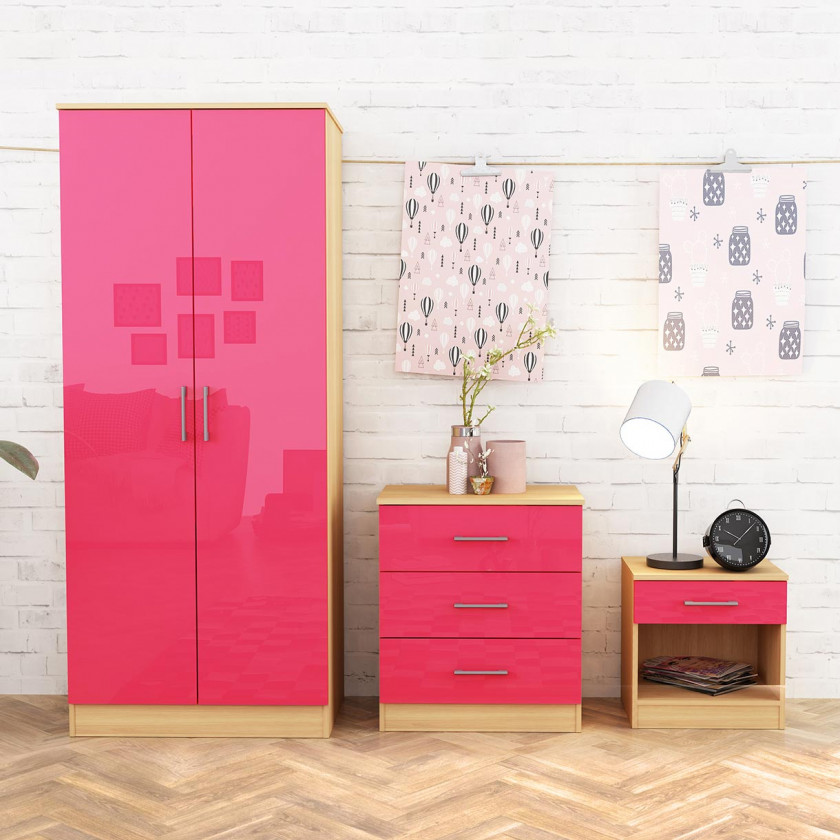 Dakota Pink Bedroom Furniture