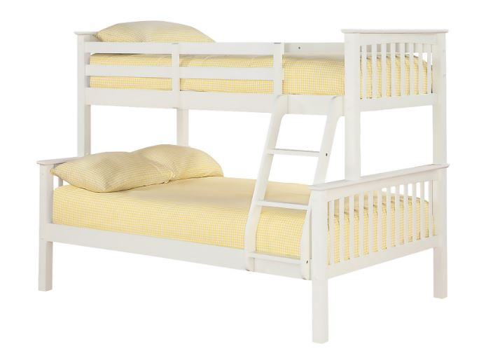 Otto White Wooden Triple Sleeper Bed
