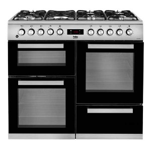 beko-100cm-dual-fuel-stainless-steel-range-cooker