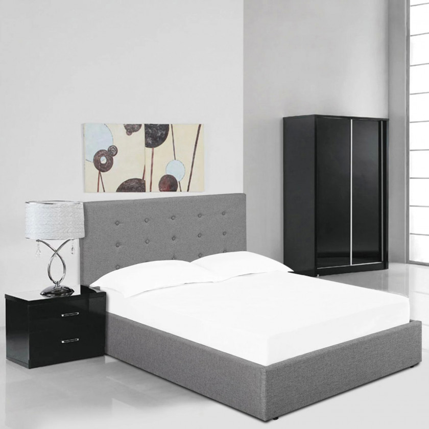 Lucca Ottoman Bed Grey