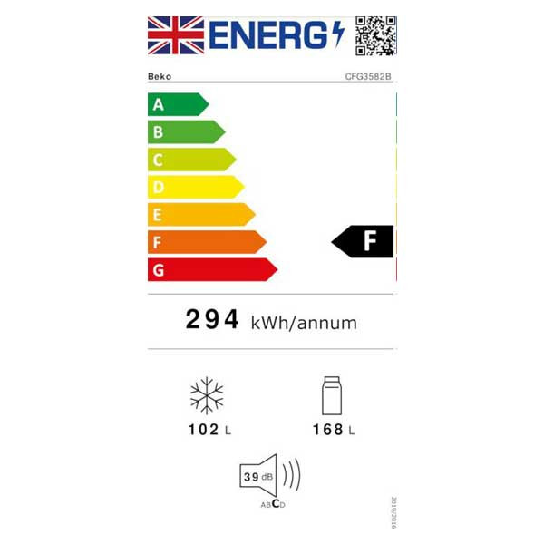 Beko CFG3582B Energy