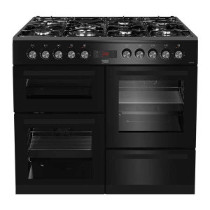 beko-100cm-dual-fuel-black-range-cooker